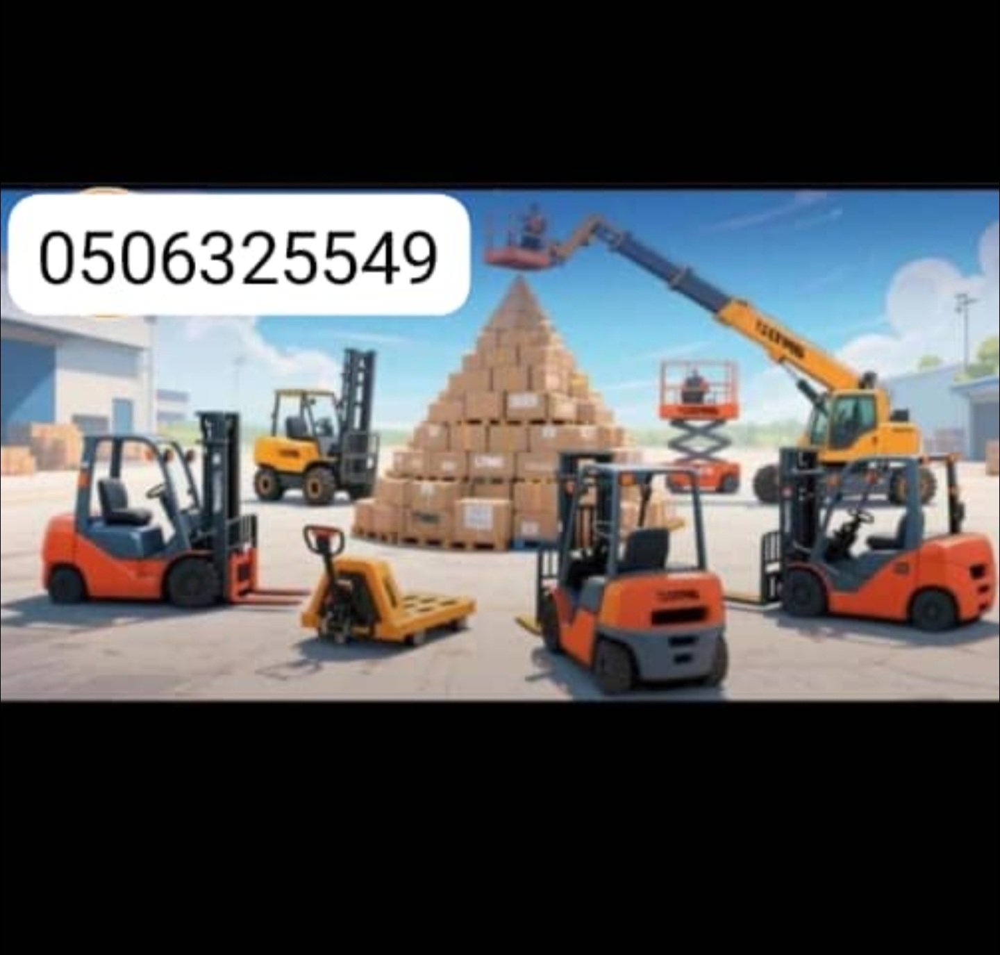 تأجير رافعات شوكية سيزر لفت مان لفت 