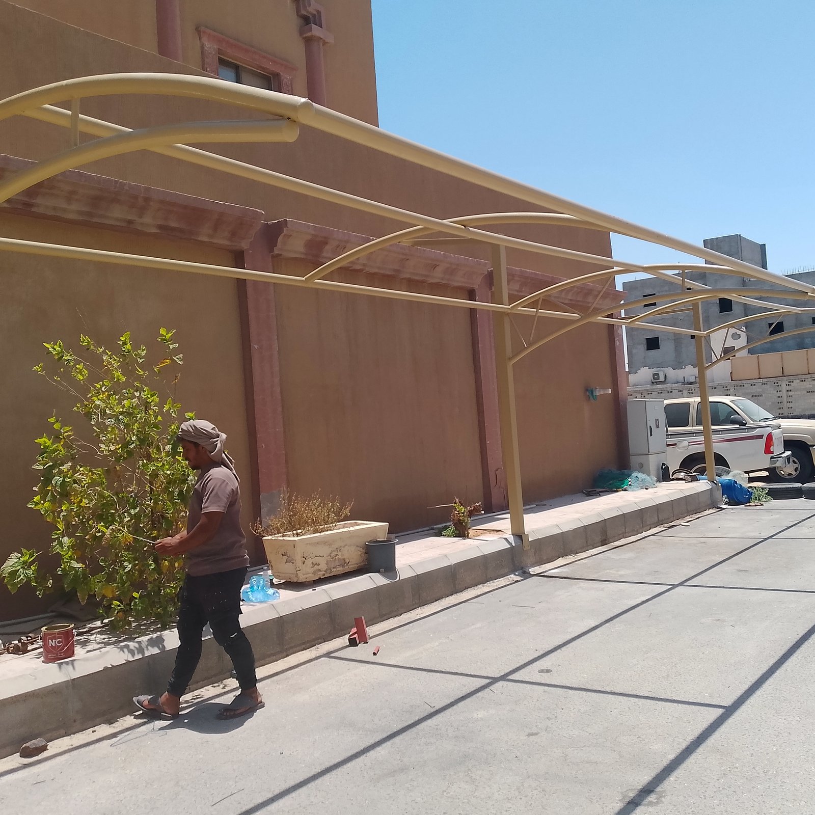 مقاول مضلات وسواتر وبرجولات وهناجر وتحويشات اراضي صناعت الخضريه الدمام 
تركيب سريع وضمان أسعار خاصه لتواصل ع 0509067003 — صورة 3