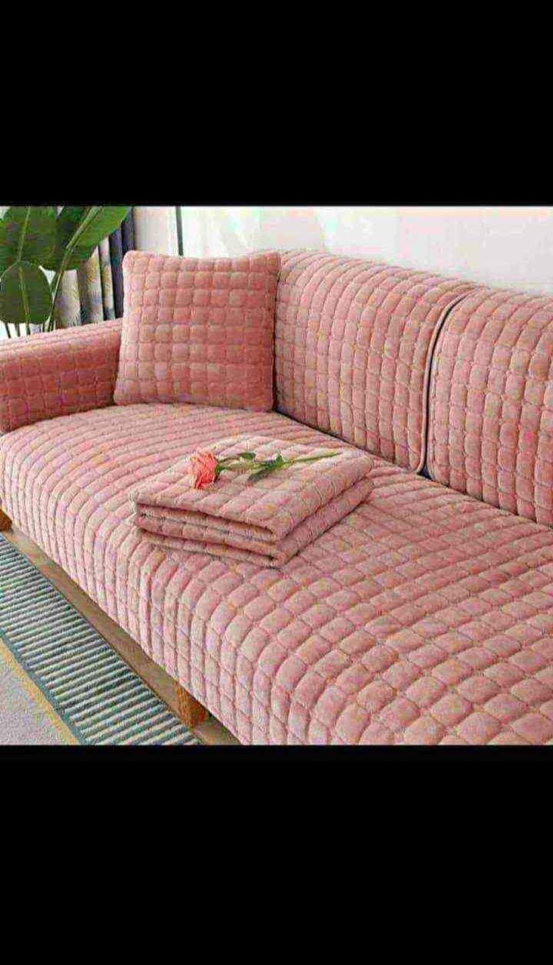 كفر كابتونيه عازل البقع بيتفرش علي الوجهين جميل جداً 