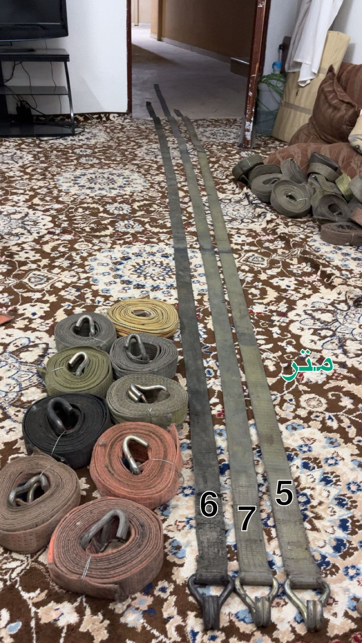 للبيع سبت سحب بطول 5 و 6 و 7 متر