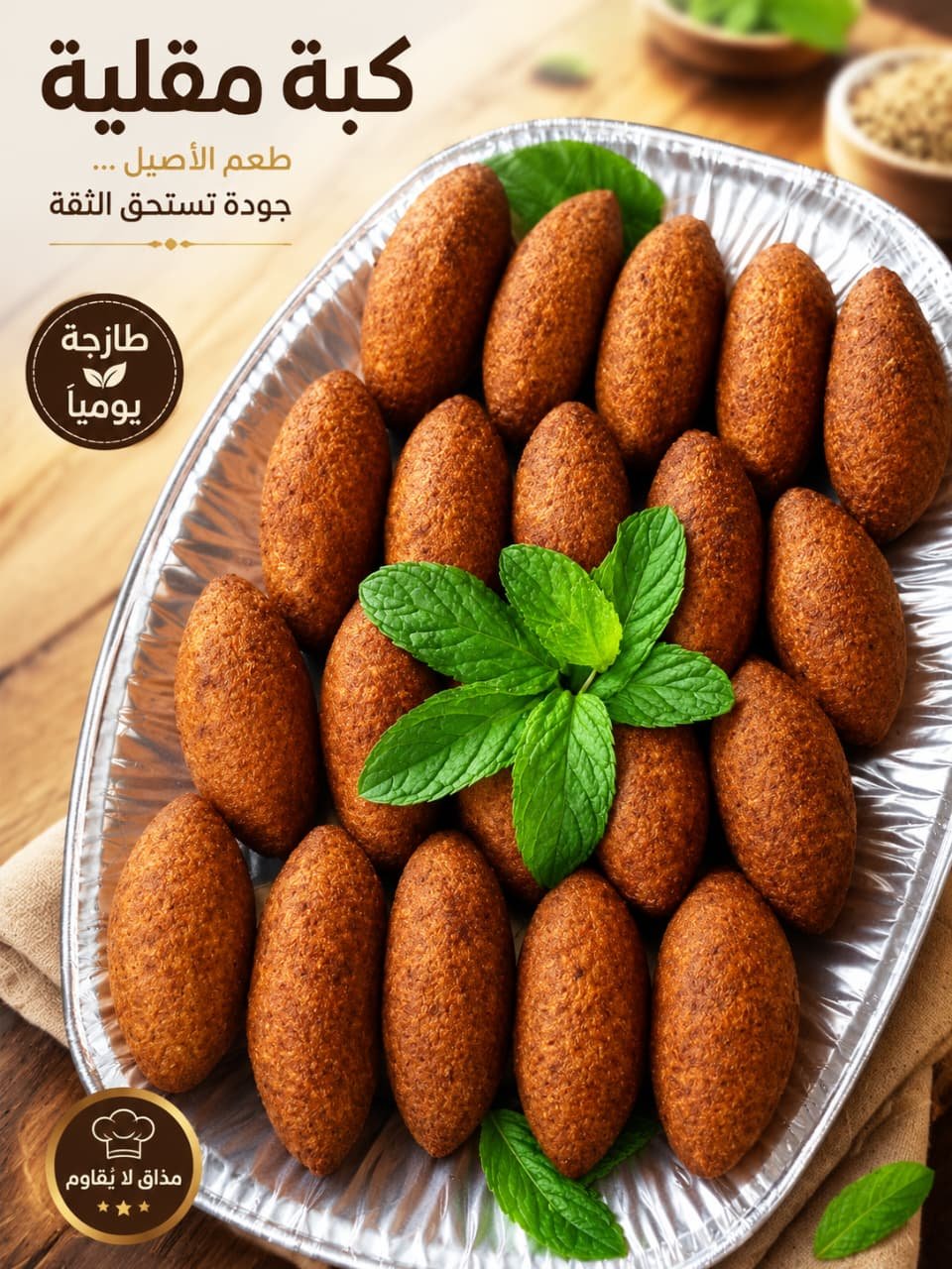كبة مقلية ورق عنب