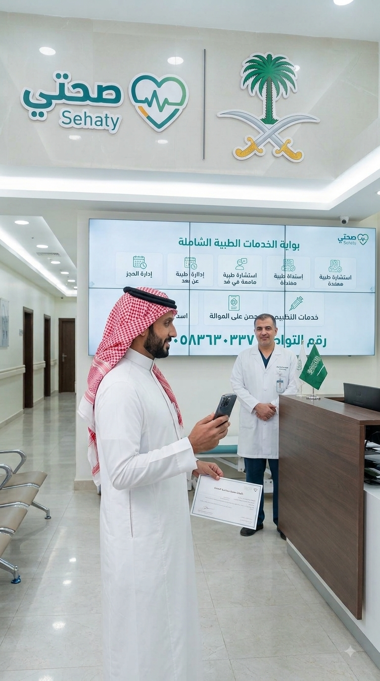 سكليف اجازات مرضية معتمدة في صحتي