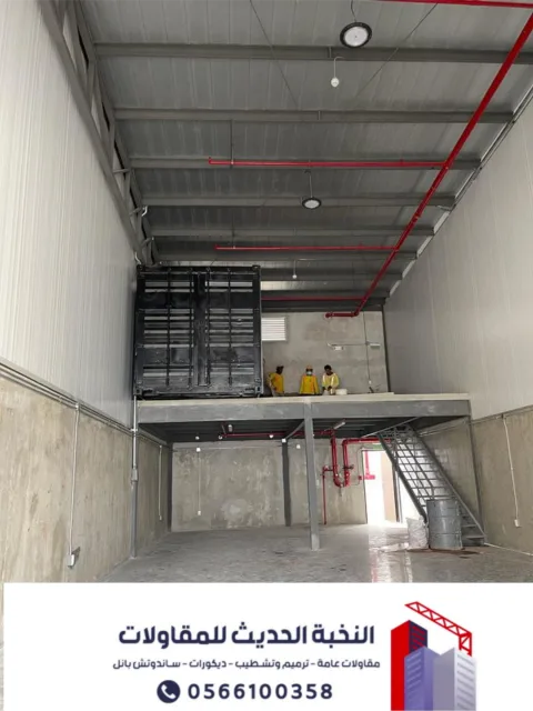 تركيب هناجر ومستودعات ساندوتش بانل في جدة والرياض 0566100358