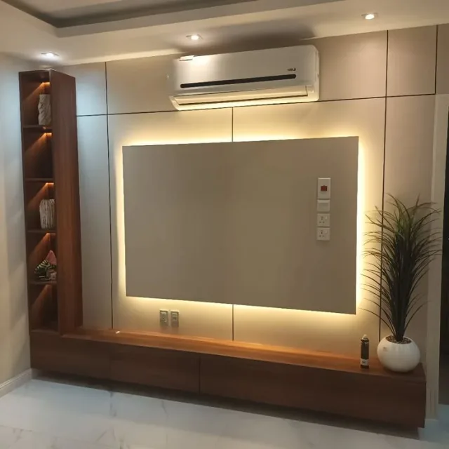 ديكورات خلفيت شاشه مدخل استقبال بديل الشيبورد