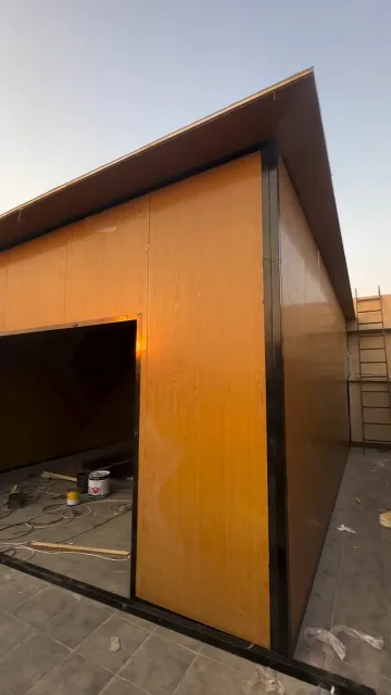 غرفه سندويش بنل خشبي ومستودعات